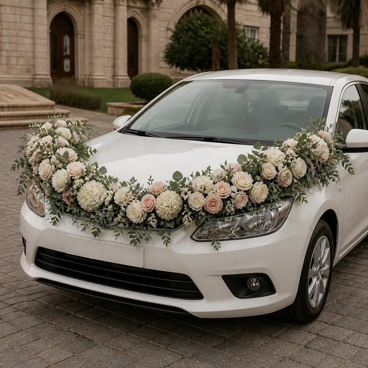 Fotografía de Boa floral para auto